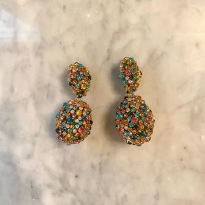 Tuckernuck rainbow gemstone statement earrings